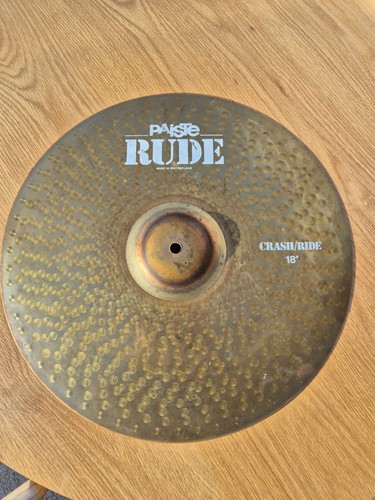 Paiste rude crash ride - 18", crash/ride